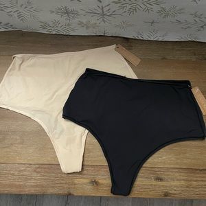 XL Skims, NWT black and beige